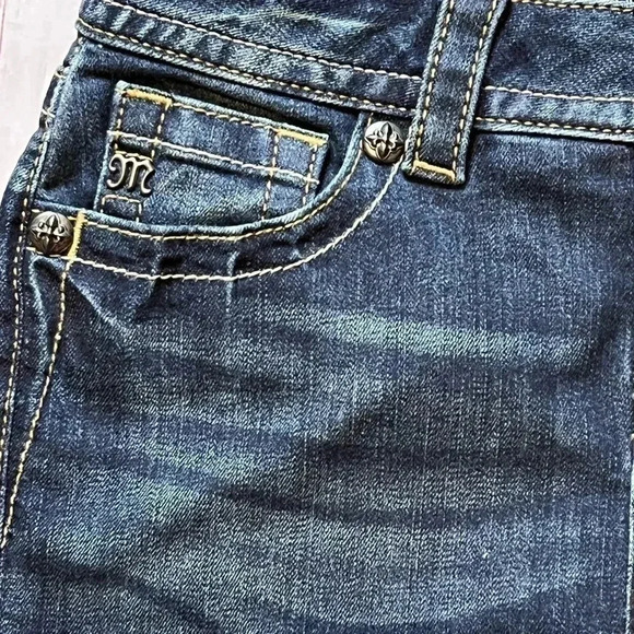 WOMENS’S MISS ME DARK WASH DENIM SKIRT• SIZE 26/US 4•PREOWNED GREAT CONDITION• - Picture 6 of 8